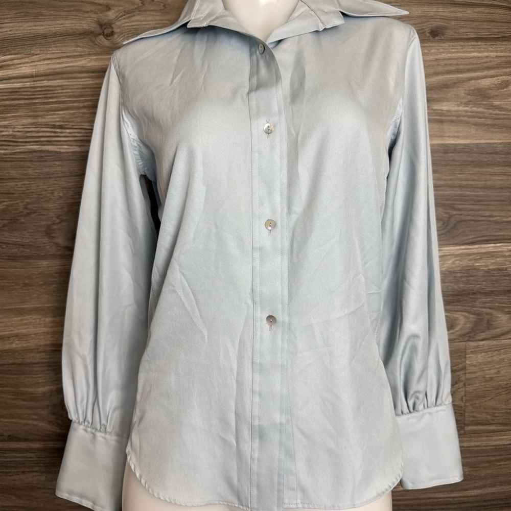 Vintage Ports International Sky Blue Button Down Shirt